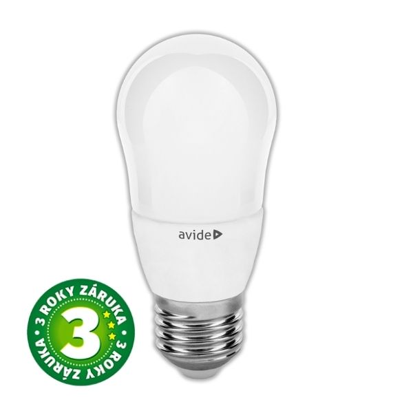 Prémiová LED žárovka E27 6W 560lm B45 teplá, ekv. 45W, 3 roky